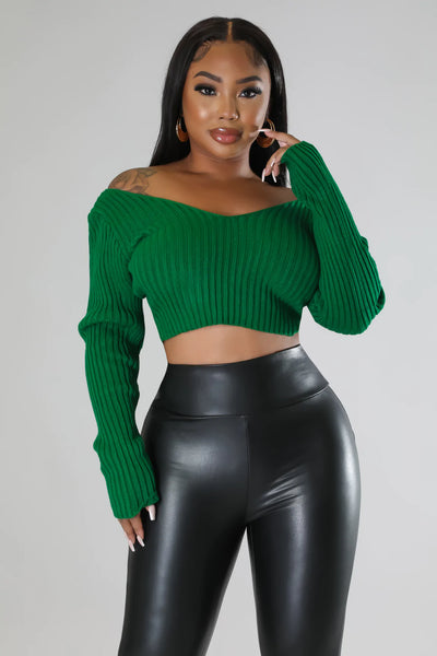 Jess Knit Sweater Green