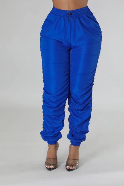 Megan Parachute Joggers Royal