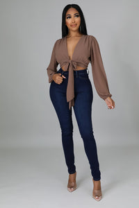 Adele Blouse Mocha