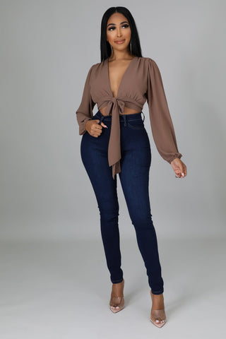 Adele Blouse Mocha